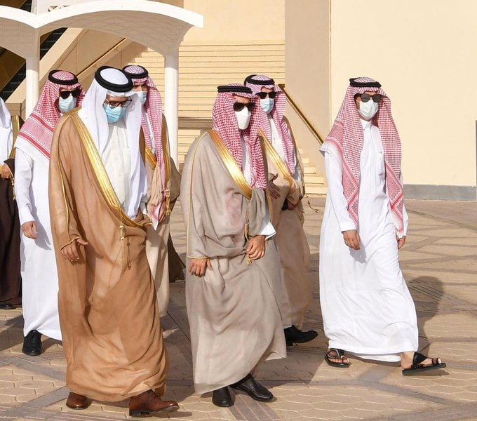 الأمير فيصل بن فرحان يستقبل وزير خارجية مملكة البحرين